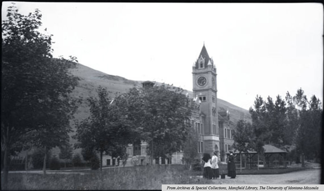 Main Hall and the bike shed - circa 1910